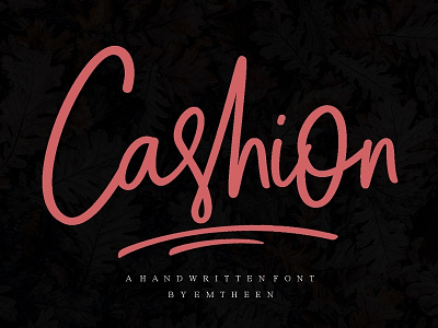 Cashion Script Font fonts handmadefont handwritten modern script signature