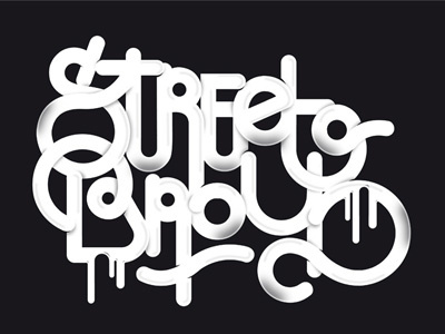 Streetbaby illustration neazer oneaz typography