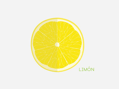 Lemon fruit lemon shadow sour typography yellow
