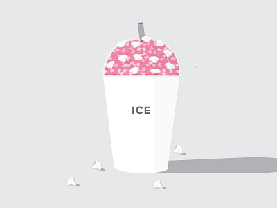 Ice diamonds ice illustration satiric