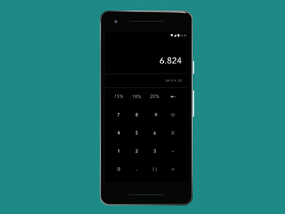Dailyui 004 - Calculator calculator dailyui mobiledesign