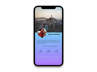 Dailyui 006 User Profile appdesign community dailyui mobile app mobile design profile remoteworker userprofile