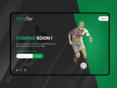 Sports coming soon UI/UX