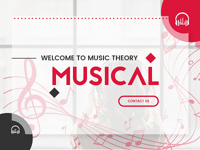 Music Banner banner design homepage music ui ux website