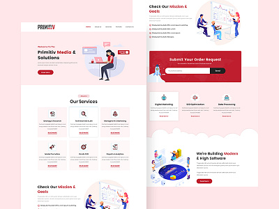 Landing Page design digital agency homepage landing page ui ux website website design