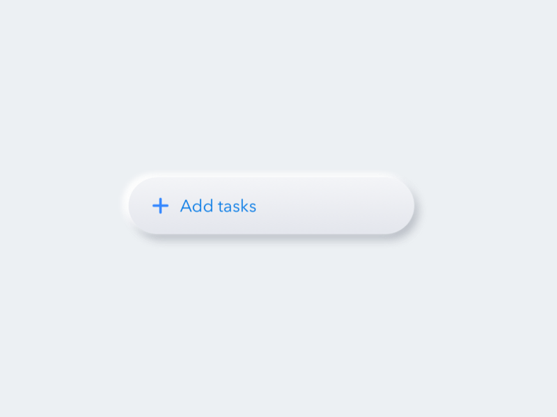 Neumorphic task complete animation design neumorphic neumorphism sketch task list task management tasks ui uidesign ux