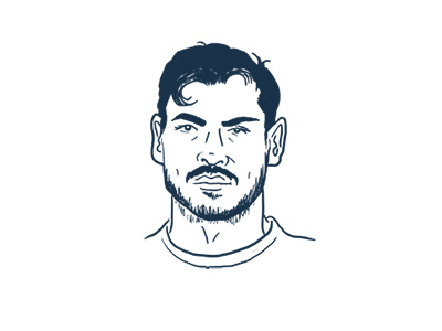 Soccer Player Portrait: Alanis alanis caricature character illustration chivas drawing futbol illustration line drawing mexico photoshop portrait soccer