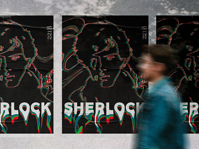 Sherlock Poster advertising design editing illustration outdoor photoshop poster poster art typography vector