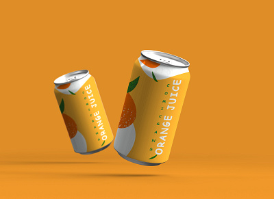 COMIC SANS ORANGE JUICE CAN advertising brand brand identity branding can comic sans design orange orange juice orangejuice packaging photoshop typography