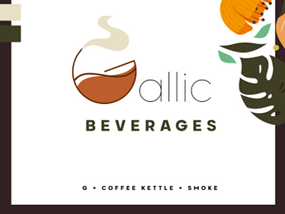Coffee Company Logo advertising branding coffee coffee bean coffeeshop design editing flowers illustration illustrator photoshop typography vector