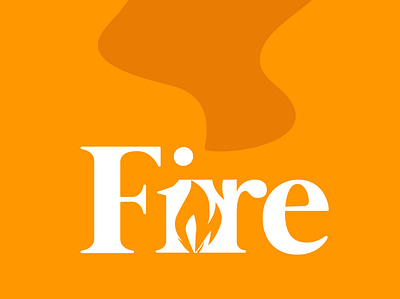 VERBICON Fire branding editing fire font iconography illustrator minimal minimalist minimalist logo orange photoshop typography vector verbicon verbicons