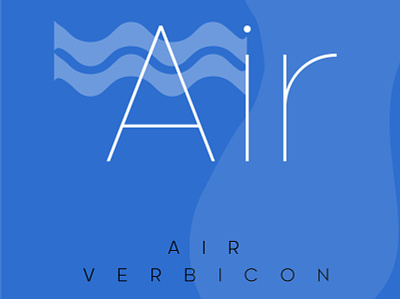 VERBICON Air branding design editing icon icon design iconography icons minimal minimalist minimalist logo photoshop typography verbicon