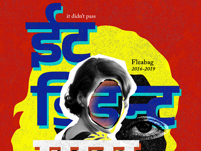 Devnagari Type X Fleabag advertising branding design editing photoshop poster typography