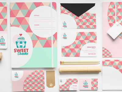 Cupcake Logo and Branding advertising blue branding branding design cupcake dessert editing food food and drink fun green healthy icon illustrator logo mockup pattern photoshop pink teal