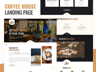 Coffee House Landing Page UI