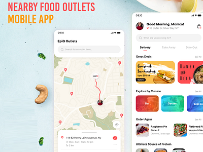 Foody Lovers App - User Interface Design app app ui app ui design appdesign appdesigner appuidesign dribbble food app foodapp mobileapp mobileappdesign uiux uiuxdesign userinterface