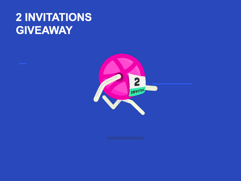 2 Invitations Giveaway community dribbble giveaway invitations invite join