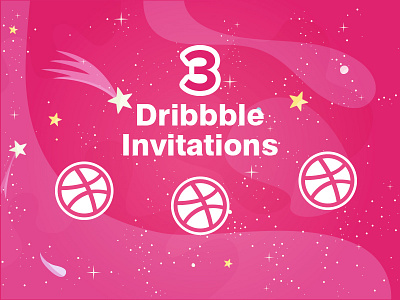 3 dribbble Invites for giveaway