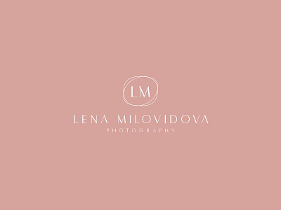 Lena Milovidova (logo photogaphy) branding design designer icon identity logo logo design logo mark logodesign mark photogaphy vector