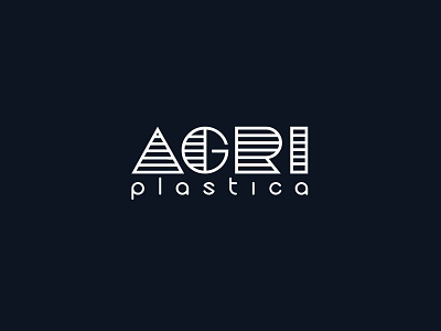 AgriPlastica logo branding design font logo logo mark typography vector