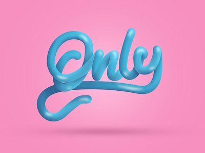 3D text in Adobe Photoshop