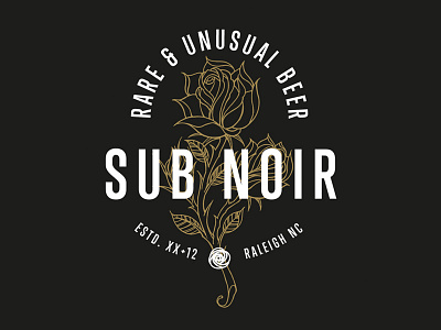 Sub Noir Brewing Shirt Design