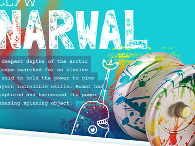 Gnarwal - Yoyo microsite mockup.