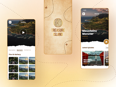 Treasure Island branding categories category app design illustration logo ui user experience ux website