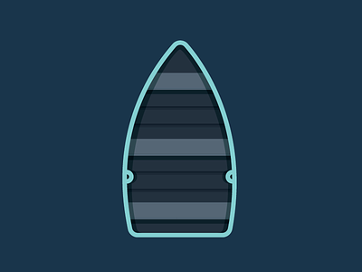Row Boat boat illustration simple vector