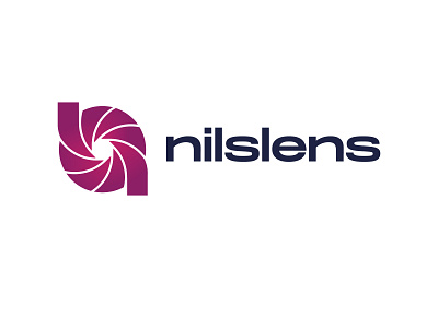 Nilslens Logo Design brand identity branding camera design gradient graphic design lens letter logo letter n logo logo concept photographer photography vector