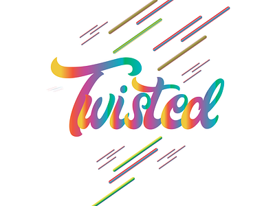 Twisted design fluid gradient gradient color illustration illustrator logo photoshop typografika