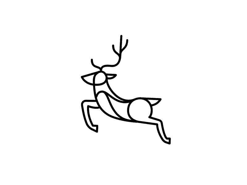 The Reindeer Game. 03 – Prancer after effects animation branding christmas design graphic design illustrator logo reindeer sports