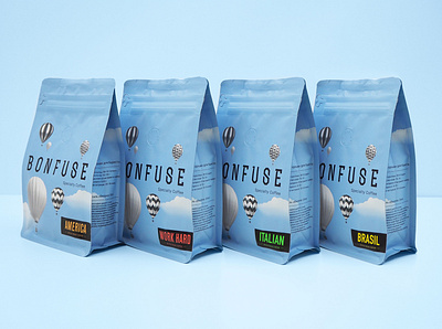 Bonfuse coffee branding design