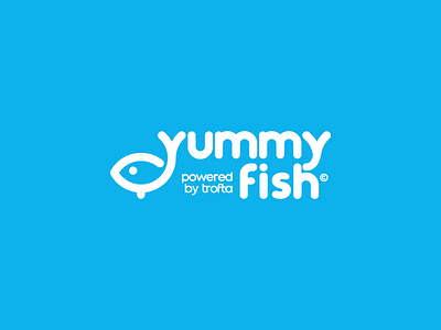 Yummy Fish Logo branding fast fish food franchise identity logo products symbol yummy