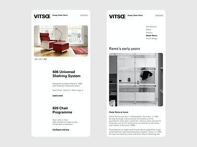 vitsœ website concept dieterrams khanboltaev minimal rollingdesign simplicity typography ui ux vitsœ webdesign website