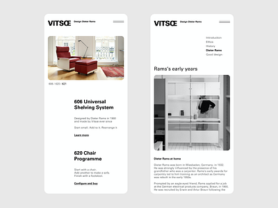 vitsœ website concept