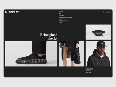 burberry s1 / web design concept burberry design fashion khanboltaev minimal rollingdesign simplicity typography ui ui ux webdesign website