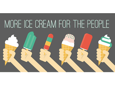 Ice Cream ice cream illustration retro summer type typography