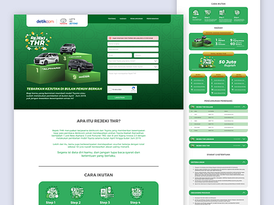 Rejeki THR - Toyota Hadiah Ramadan 2019 design detikcom quiz toyota ui user user interface web