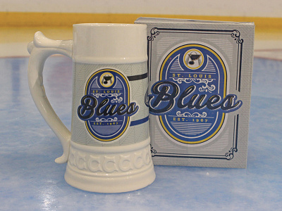 St. Louis Blues Beer Stein beer stein hockey logo package sports design st. louis blues