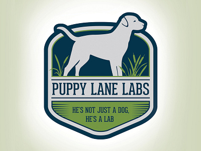 Puppy Lane Labs branding company branding dog identity logo mark puppy vector