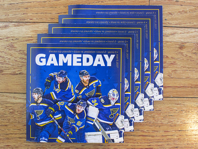 Playoffs Gameday Program branding campaign layout magazine poster program sports design st. louis blues stanley cup playoffs typography wallpapers web design