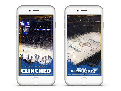 Playoffs Geofilters branding campaign filter geofilter logo mobile design snapchat sports design st. louis blues stanley cup playoffs typography wallpapers