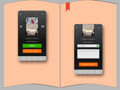 LitRes (Read! app) redesign reading app redesign concept ui ux