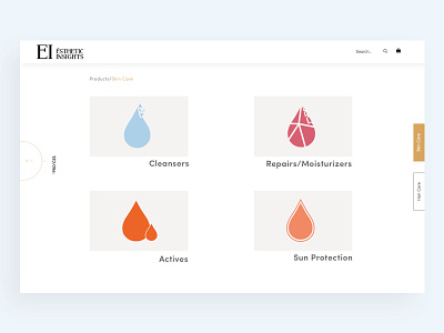 Esthetic Insights colours e commerce icon icons layout modern ui webapp website