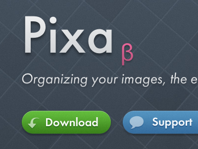 Pixa website header button texture typography