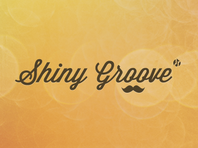 Shiny Groove Site Typography brown moustache note orange typography