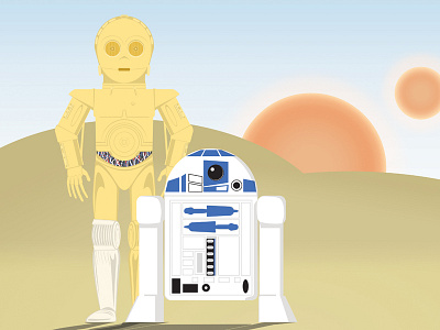 Droids droids illustration star wars