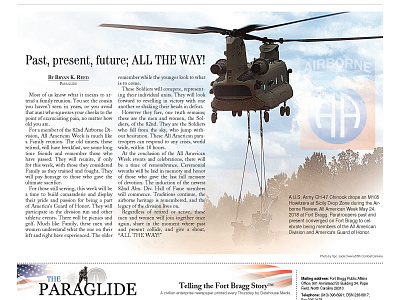 Paraglide Page A2 layout layout design typography writer