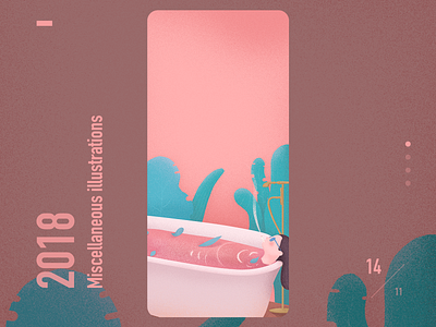 Pink time·Miscellaneous illustrations design illustration ui